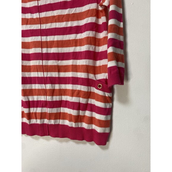 Sweatshirt For Women Size S By 89th & Madison Pink Orange White With Back Zipper - Picture 3 of 5